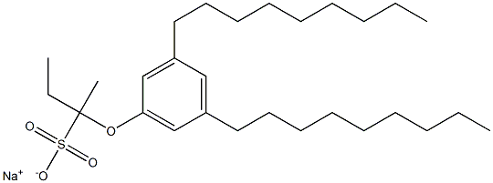 2-(3,5-Dinonylphenoxy)butane-2-sulfonic acid sodium salt Struktur