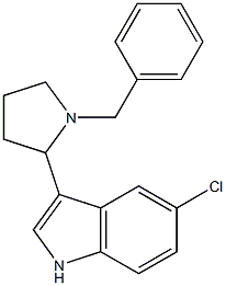 3-(1-Benzyl-2-pyrrolidinyl)-5-chloro-1H-indole Struktur