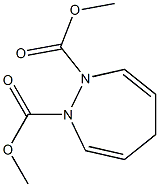 2,5-Dihydro-1H-1,2-diazepine-1,2-dicarboxylic acid dimethyl ester Struktur