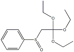 (Phenylsulfinyl)orthoacetic acid triethyl ester Struktur