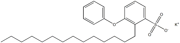 3-Phenoxy-2-tetradecylbenzenesulfonic acid potassium salt Struktur