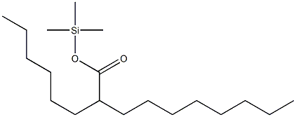 2-Hexyldecanoic acid trimethylsilyl ester Struktur