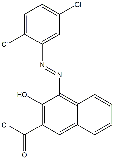 4-(2,5-Dichlorophenylazo)-3-hydroxy-2-naphthoyl chloride Struktur