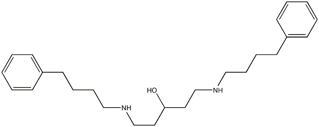 1,5-Bis[(4-phenylbutyl)amino]pentan-3-ol Struktur