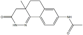 4,4a,5,6-Tetrahydro-4a-methyl-8-acetylamino-benzo[h]cinnolin-3(2H)-one Struktur