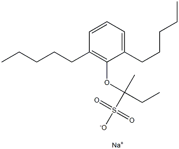 2-(2,6-Dipentylphenoxy)butane-2-sulfonic acid sodium salt Struktur