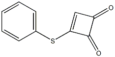 3-(Phenylthio)-3-cyclobutene-1,2-dione Struktur