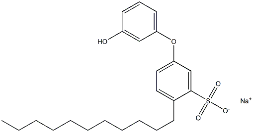 3'-Hydroxy-4-undecyl[oxybisbenzene]-3-sulfonic acid sodium salt Struktur