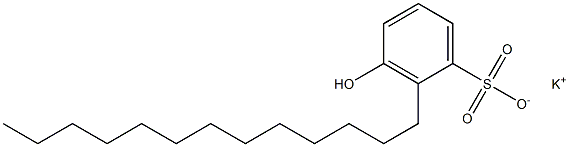 3-Hydroxy-2-tridecylbenzenesulfonic acid potassium salt Struktur