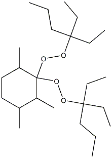 2,3,6-Trimethyl-1,1-bis(1,1-diethylbutylperoxy)cyclohexane Struktur