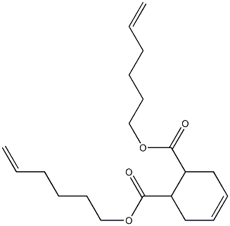 4-Cyclohexene-1,2-dicarboxylic acid bis(5-hexenyl) ester Struktur