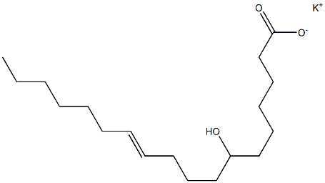 (E)-7-Hydroxy-11-octadecenoic acid potassium salt Struktur