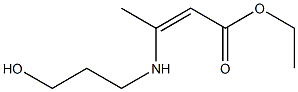 3-[(3-Hydroxypropyl)amino]-2-butenoic acid ethyl ester Struktur