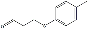 3-(4-Methylphenylthio)butanal Struktur