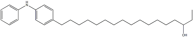 4-(15-Hydroxyheptadecyl)phenylphenylamine Struktur