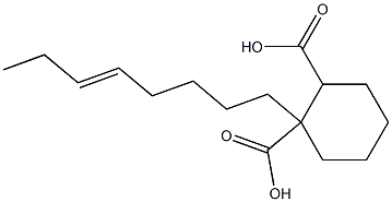 Cyclohexane-1,2-dicarboxylic acid hydrogen 1-(5-octenyl) ester Struktur