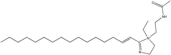 1-[2-(Acetylamino)ethyl]-1-ethyl-2-(1-hexadecenyl)-2-imidazoline-1-ium Struktur