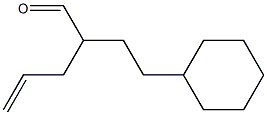 4-Cyclohexyl-2-(2-propenyl)butanal Struktur