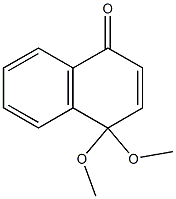 4,4-Dimethoxy-1,4-dihydronaphthalene-1-one Struktur