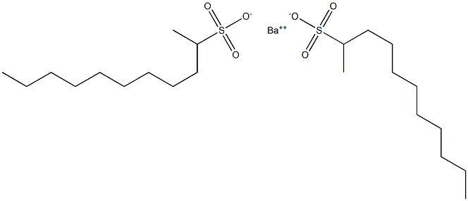 Bis(undecane-2-sulfonic acid)barium salt Struktur