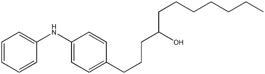 4-(4-Hydroxyundecyl)phenylphenylamine Struktur