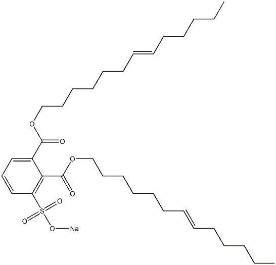 3-(Sodiosulfo)phthalic acid di(7-tridecenyl) ester Struktur