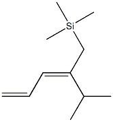 [(2E)-2-Isopropyl-2,4-pentadienyl]trimethylsilane Struktur