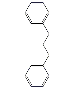 1-(2,5-Di-tert-butylphenyl)-3-(3-tert-butylphenyl)propane Struktur