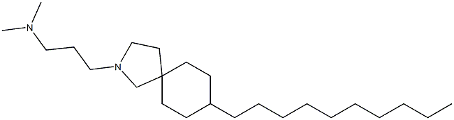 8-Decyl-2-(3-dimethylaminopropyl)-2-azaspiro[4.5]decane Struktur