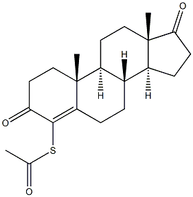 4-(Acetylthio)androst-4-ene-3,17-dione Struktur