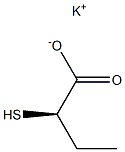 [R,(-)]-2-Mercaptobutyric acid potassium salt Struktur