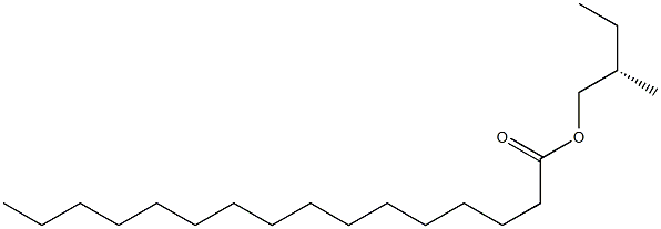 (+)-Palmitic acid (S)-2-methylbutyl ester Struktur