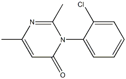 2-Methyl-3-(2-chlorophenyl)-6-methylpyrimidin-4(3H)-one Struktur