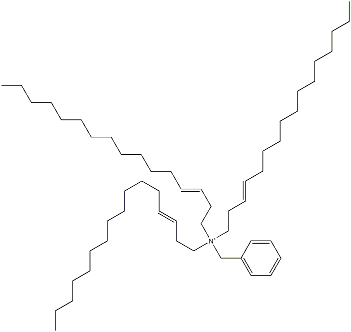 Tri(3-hexadecenyl)benzylaminium Struktur