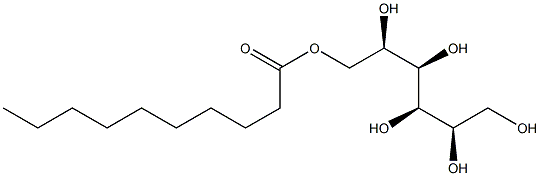 D-Mannitol 6-decanoate Struktur