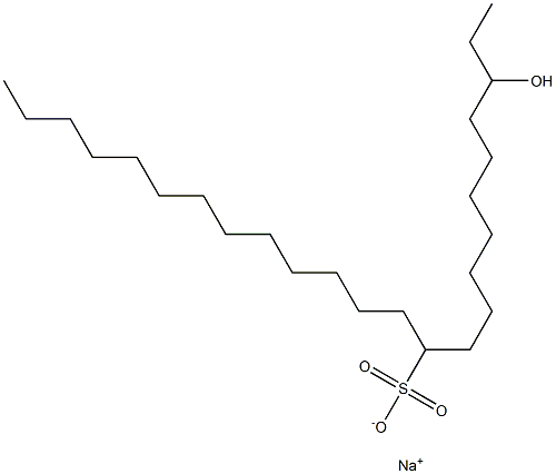 3-Hydroxytetracosane-11-sulfonic acid sodium salt Struktur