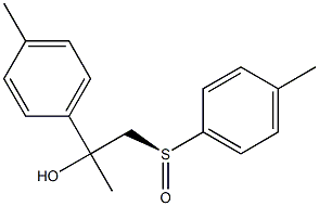 (S)-1-Methyl-1-(4-methylphenyl)-2-(4-methylphenylsulfinyl)ethanol Struktur