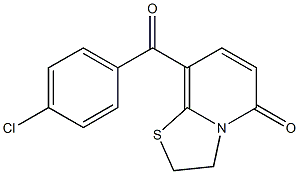 8-(4-Chlorobenzoyl)-2,3-dihydro-5H-thiazolo[3,2-a]pyridin-5-one Struktur