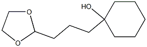 2-[3-(1-Hydroxycyclohexyl)propyl]-1,3-dioxolane Struktur