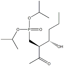 [(2S,3S)-2-Acetyl-3-hydroxyhexyl]phosphonic acid diisopropyl ester Struktur