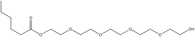 Hexanoic acid 2-[2-[2-[2-(2-hydroxyethoxy)ethoxy]ethoxy]ethoxy]ethyl ester Struktur