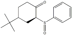 (2S)-4-(tert-Butyl)-2-phenylsulfinylcyclohexanone Struktur