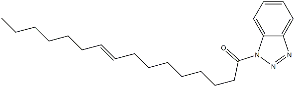 1-(9-Hexadecenoyl)-1H-benzotriazole Struktur