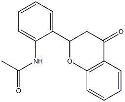 2-(2-Acetylaminophenyl)chroman-4-one Struktur