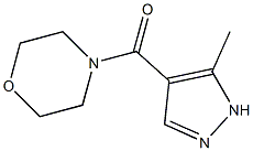 5-Methyl-4-morpholinocarbonyl-1H-pyrazole Struktur