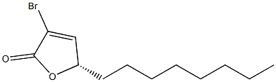 (S)-3-Bromo-5-octyl-2(5H)-furanone Struktur