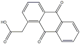 9,10-Dihydro-9,10-dioxoanthracene-1-acetic acid Struktur