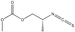 (-)-Carbonic acid (R)-2-isothiocyanatopropylmethyl ester Struktur