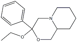 Octahydro-3-ethoxy-3-phenylpyrido[2,1-c][1,4]oxazine Struktur