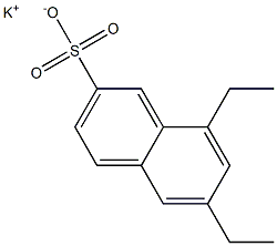 6,8-Diethyl-2-naphthalenesulfonic acid potassium salt Struktur